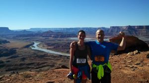 16 miles into the Moab trail marathon in 2013