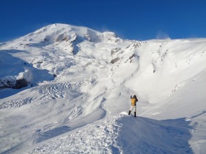 Jonathan dwarfed by Rainier