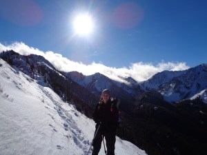 Risky picture, the clouds looked incredible from below just peeking over the peaks