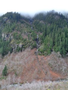 Waterfall joining Perry Creek