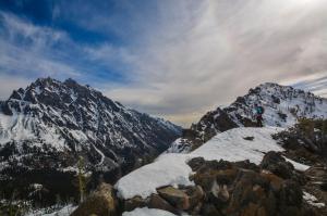 Me on the ridge with Stuart to the left across the basin. Taken by Surafel