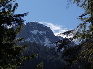 Snow capped peak along the trail - Appleton maybe?