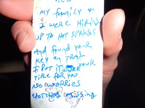 Note from our favorite person of the day