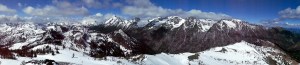 Panorama looking northwest from the peak