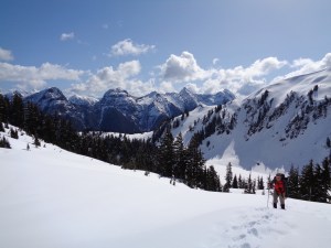 Kyle coming up to some flatter ground