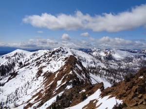 Looking west along the ridge to Judi's