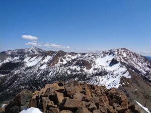 Looking east down the ridge to Earl, Navaho on the far left