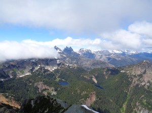 View northwest from the summit