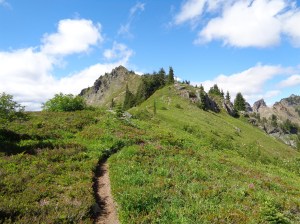 Ridge leading up to Alta (you can see the false summit)