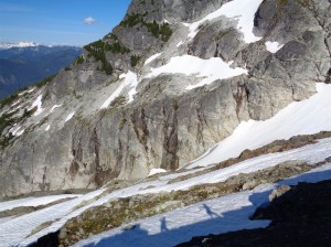 Shadows along the ridge