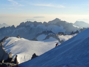 This side wasn't steep enough but damn was the background nice