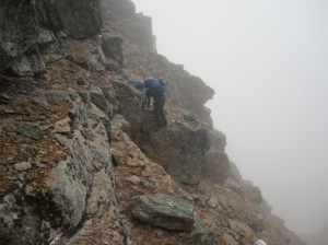 Snow in the gully (Photo credit: John)